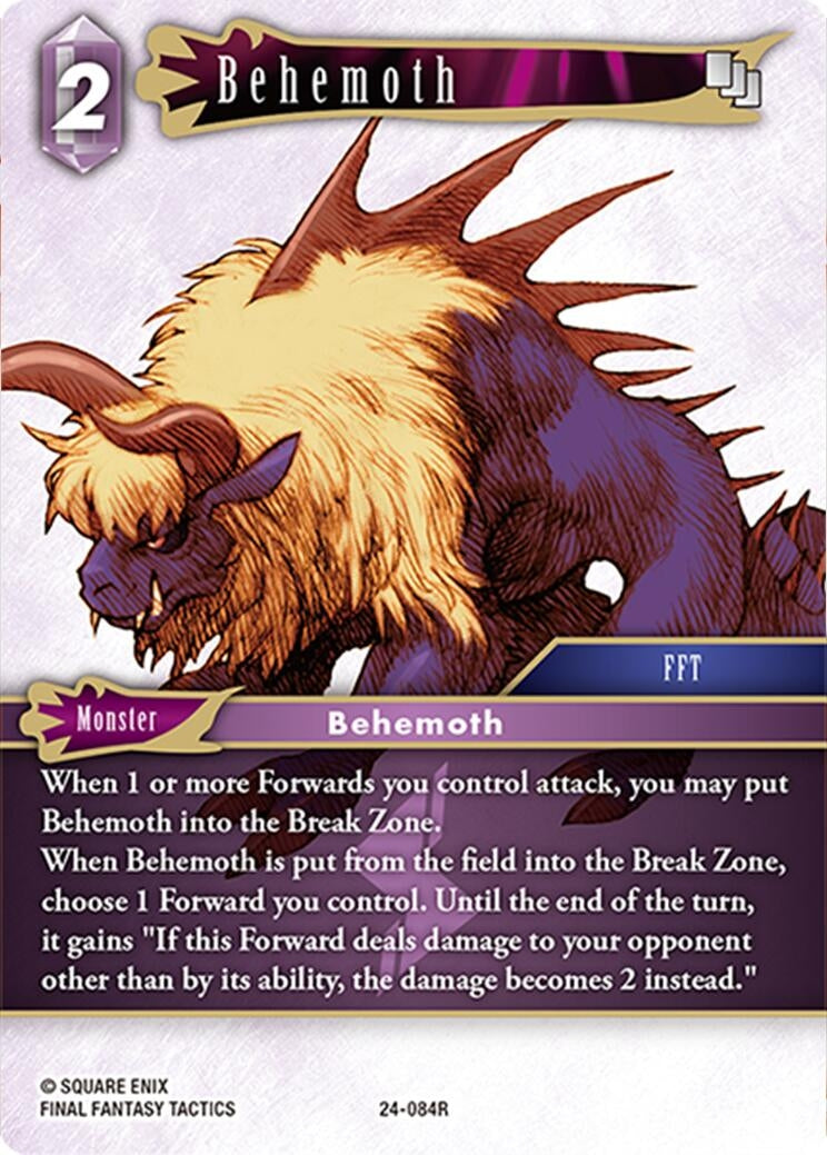 Image for Behemoth (Hidden Legends) (24-084R) - Final Fantasy TCG