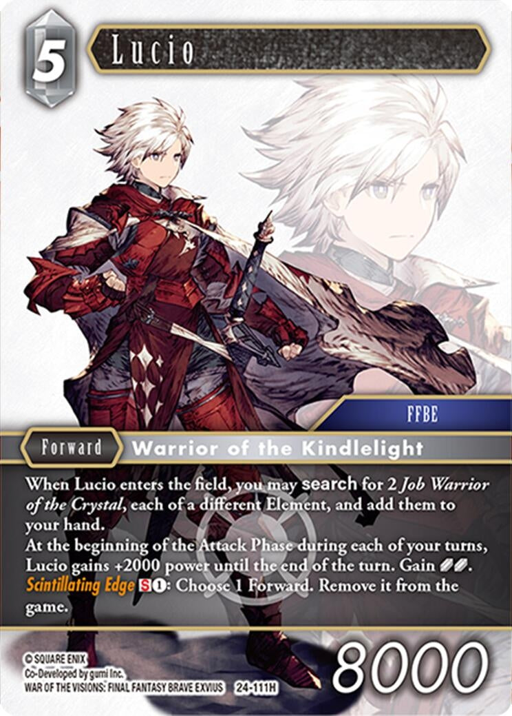 Image for Lucio (Hidden Legends) (24-111H) - Final Fantasy TCG