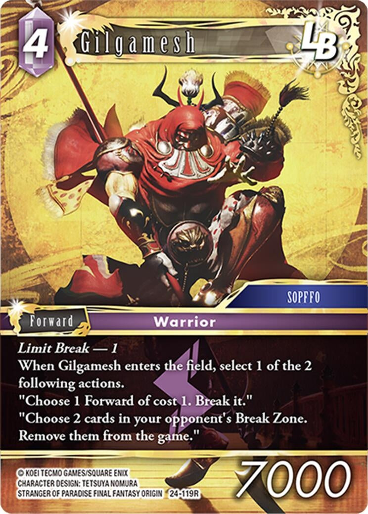 Image for Gilgamesh (Hidden Legends) (24-119R) - Final Fantasy TCG