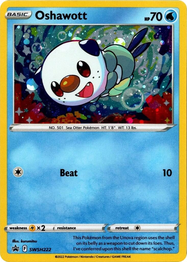 Image for Oshawott - SWSH222 (Cosmo Holo) (SWSH: Sword & Shield Promo Cards) (SWSH222) - Pokemon