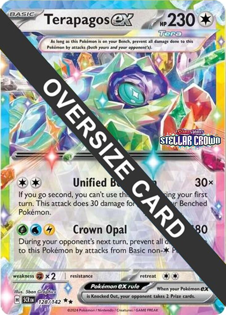 Image for Terapagos ex (Jumbo Cards) (128/142) - Pokemon