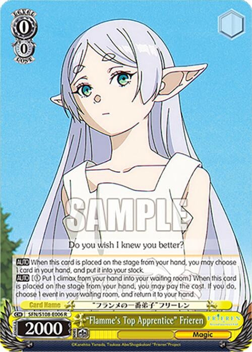 Image for "Flamme's Top Apprentice" Frieren (Frieren: Beyond Journey’s End) (SFN/S108-E006 R) - Weiss Schwarz