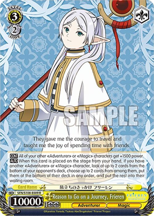 Image for Reason to Go on a Journey, Frieren (Frieren: Beyond Journey’s End) (SFN/S108-E009 R) - Weiss Schwarz