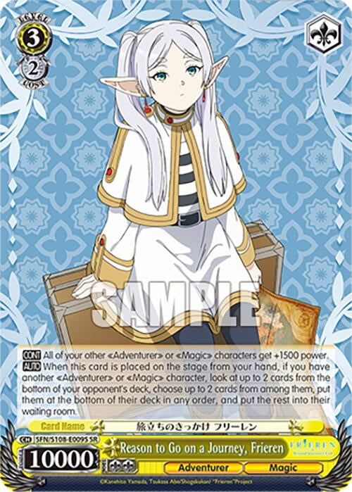 Image for Reason to Go on a Journey, Frieren (SR) (Frieren: Beyond Journey’s End) (SFN/S108-E009S SR) - Weiss Schwarz