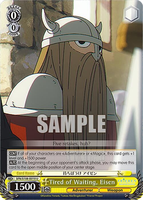 Image for Tired of Waiting, Eisen (Frieren: Beyond Journey’s End) (SFN/S108-E010 U) - Weiss Schwarz