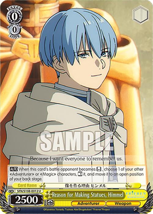 Image for Reason for Making Statues, Himmel (Frieren: Beyond Journey’s End) (SFN/S108-E012 U) - Weiss Schwarz