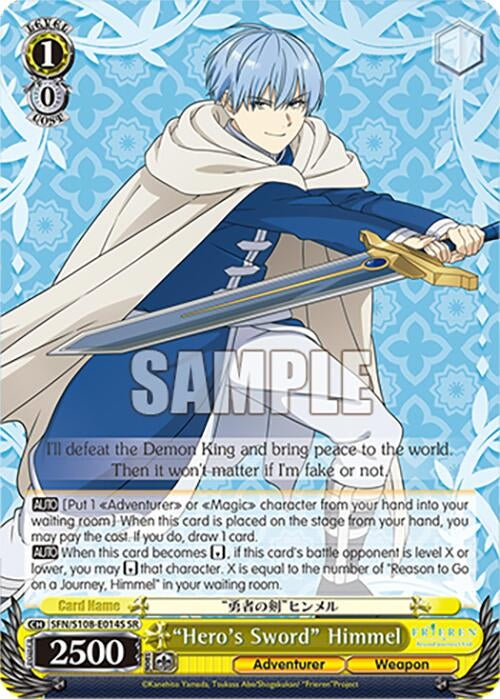 Image for "Hero's Sword" Himmel (SR) (Frieren: Beyond Journey’s End) (SFN/S108-E014S SR) - Weiss Schwarz