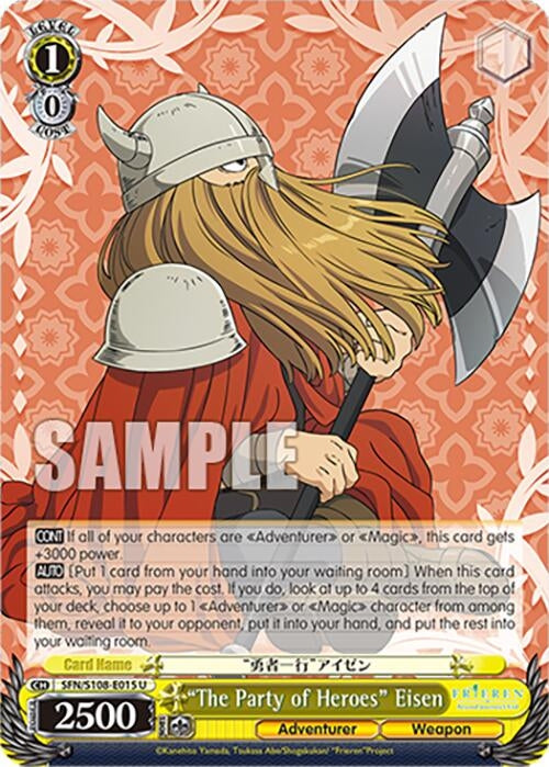 Image for "The Party of Heroes" Eisen (Frieren: Beyond Journey’s End) (SFN/S108-E015 U) - Weiss Schwarz