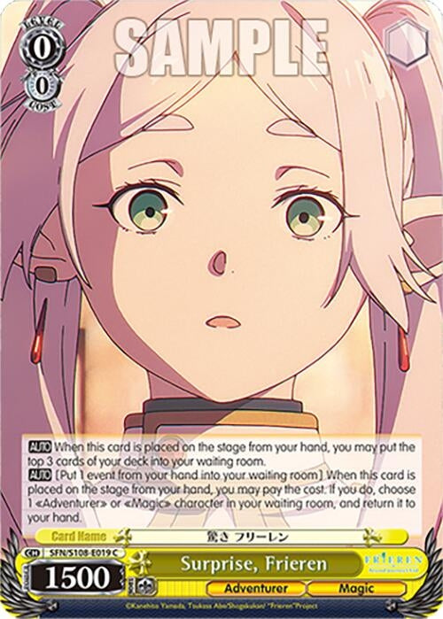 Image for Surprise, Frieren (Frieren: Beyond Journey’s End) (SFN/S108-E019 C) - Weiss Schwarz