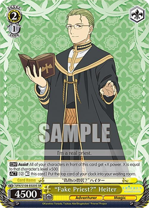 Image for "Fake Priest?" Heiter (SR) (Frieren: Beyond Journey’s End) (SFN/S108-E020S SR) - Weiss Schwarz