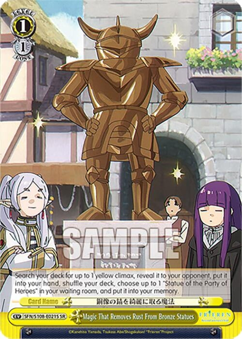 Image for Magic That Removes Rust From Bronze Statues (SR) (Frieren: Beyond Journey’s End) (SFN/S108-E021S SR) - Weiss Schwarz