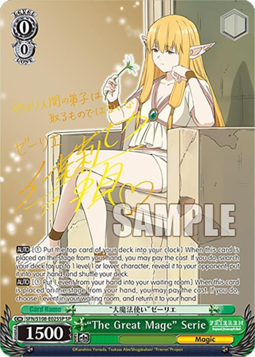 Image for "The Great Mage" Serie (SP) (Frieren: Beyond Journey’s End) (SFN/S108-E025SP SP) - Weiss Schwarz