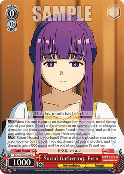 Image for Social Gathering, Fern (Frieren: Beyond Journey’s End) (SFN/S108-E048 R) - Weiss Schwarz