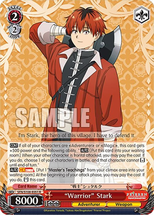 Image for "Warrior" Stark (Frieren: Beyond Journey’s End) (SFN/S108-E051 R) - Weiss Schwarz