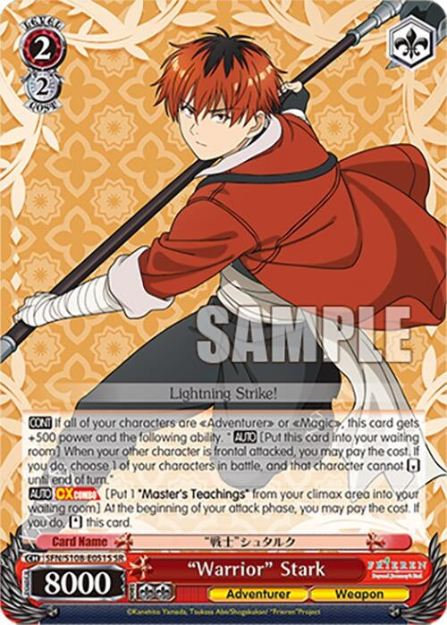 Image for "Warrior" Stark (SR) (Frieren: Beyond Journey’s End) (SFN/S108-E051S SR) - Weiss Schwarz