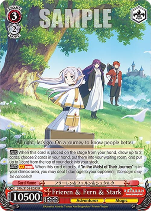 Image for Frieren & Fern & Stark (Frieren: Beyond Journey’s End) (SFN/S108-E053 R) - Weiss Schwarz