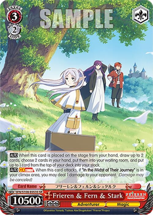 Image for Frieren & Fern & Stark (SR) (Frieren: Beyond Journey’s End) (SFN/S108-E053S SR) - Weiss Schwarz