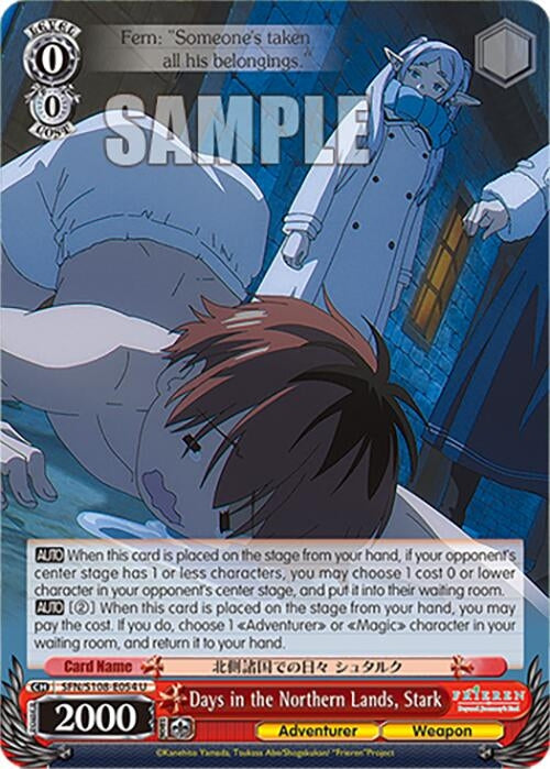 Image for Days in the Northern Lands, Stark (Frieren: Beyond Journey’s End) (SFN/S108-E054 U) - Weiss Schwarz