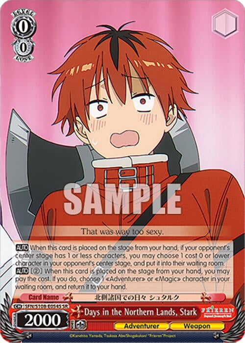 Image for Days in the Northern Lands, Stark (SR) (Frieren: Beyond Journey’s End) (SFN/S108-E054S SR) - Weiss Schwarz