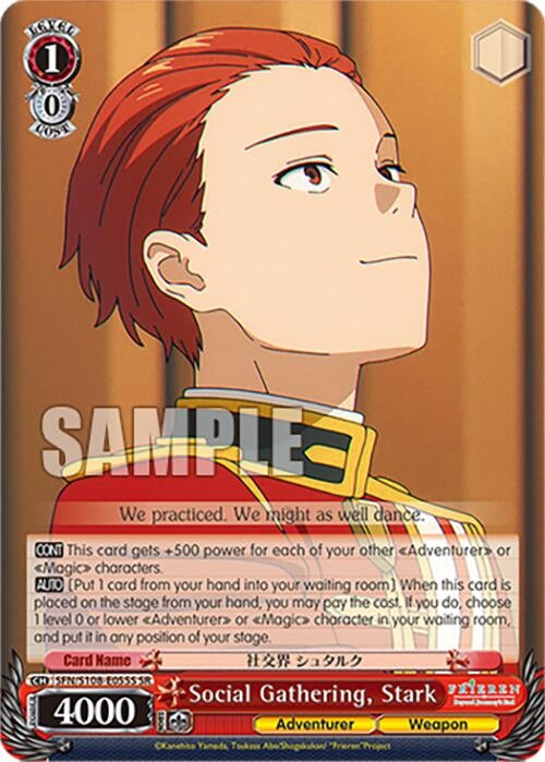 Image for Social Gathering, Stark (SR) (Frieren: Beyond Journey’s End) (SFN/S108-E055S SR) - Weiss Schwarz