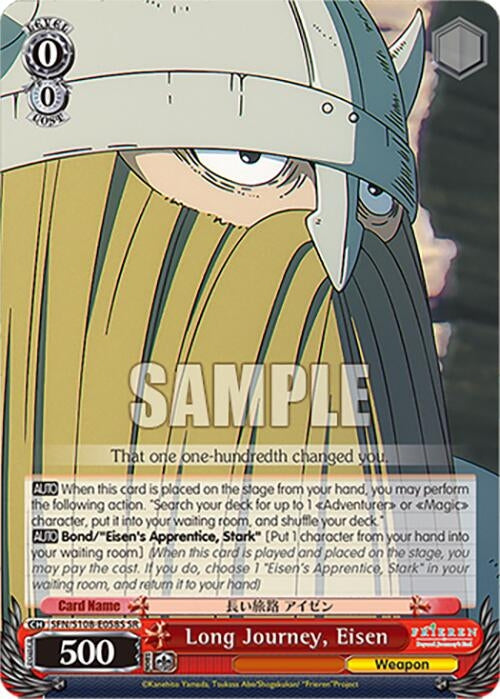 Image for Long Journey, Eisen (SR) (Frieren: Beyond Journey’s End) (SFN/S108-E058S SR) - Weiss Schwarz