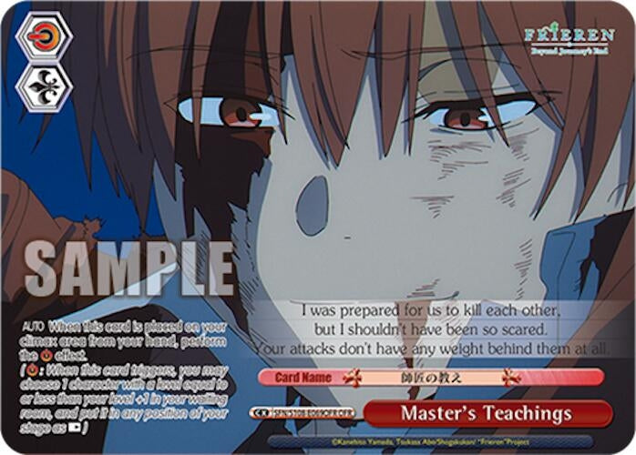 Image for Master's Teachings (OFR) (Frieren: Beyond Journey’s End) (SFN/S108-E069OFR OFR) - Weiss Schwarz