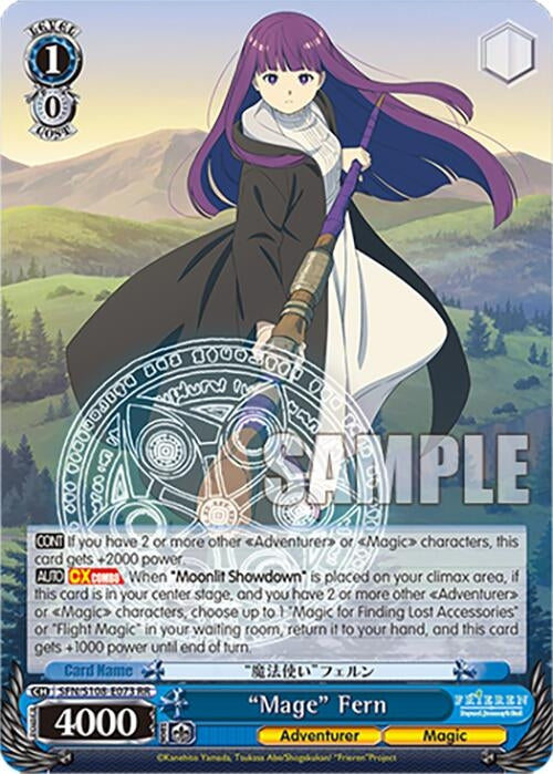 Image for "Mage" Fern (Frieren: Beyond Journey’s End) (SFN/S108-E073 RR) - Weiss Schwarz