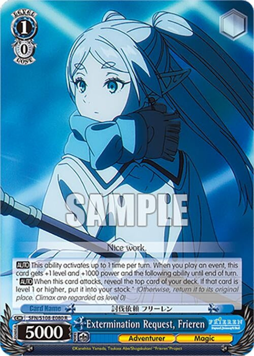 Image for Extermination Request, Frieren (Frieren: Beyond Journey’s End) (SFN/S108-E080 R) - Weiss Schwarz