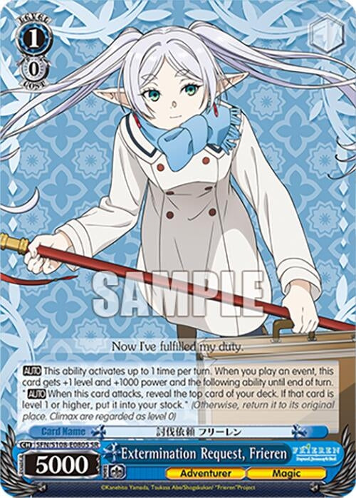 Image for Extermination Request, Frieren (SR) (Frieren: Beyond Journey’s End) (SFN/S108-E080S SR) - Weiss Schwarz