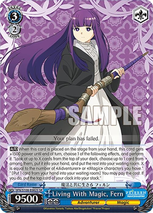 Image for Living With Magic, Fern (SR) (Frieren: Beyond Journey’s End) (SFN/S108-E082S SR) - Weiss Schwarz