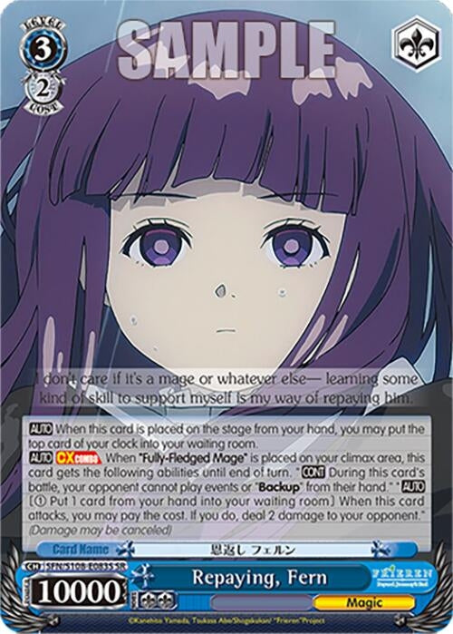 Image for Repaying, Fern (SR) (Frieren: Beyond Journey’s End) (SFN/S108-E083S SR) - Weiss Schwarz