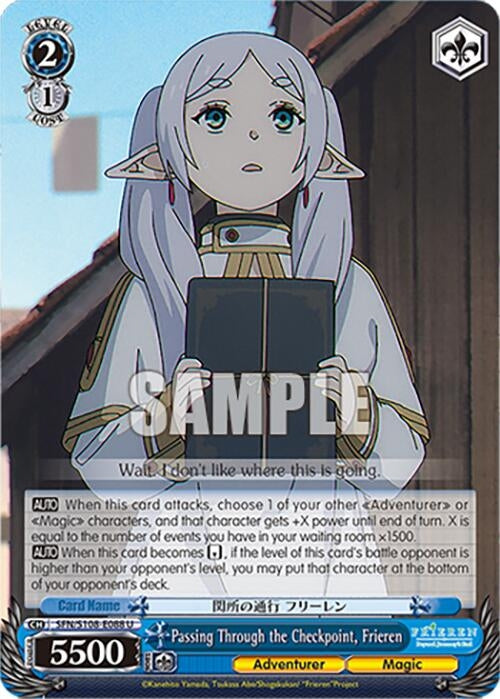 Image for Passing Through the Checkpoint, Frieren (Frieren: Beyond Journey’s End) (SFN/S108-E088 U) - Weiss Schwarz