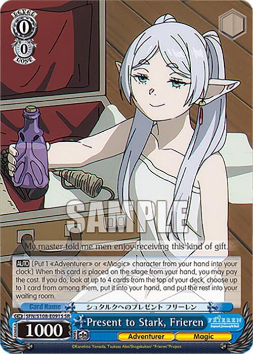 Image for Present to Stark, Frieren (SR) (Frieren: Beyond Journey’s End) (SFN/S108-E091S SR) - Weiss Schwarz