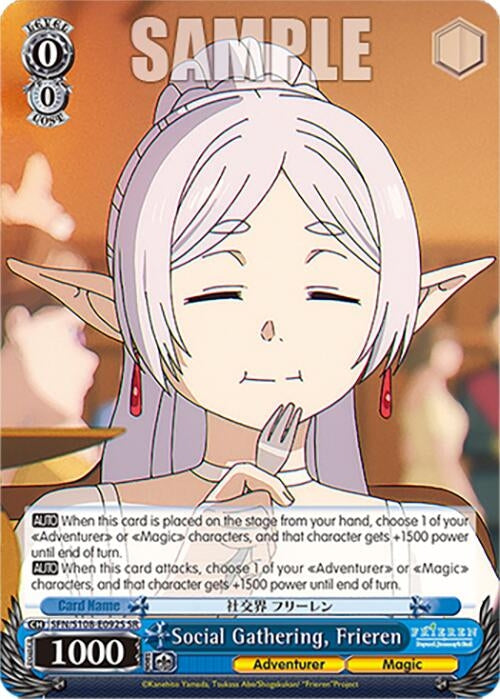 Image for Social Gathering, Frieren (SR) (Frieren: Beyond Journey’s End) (SFN/S108-E092S SR) - Weiss Schwarz