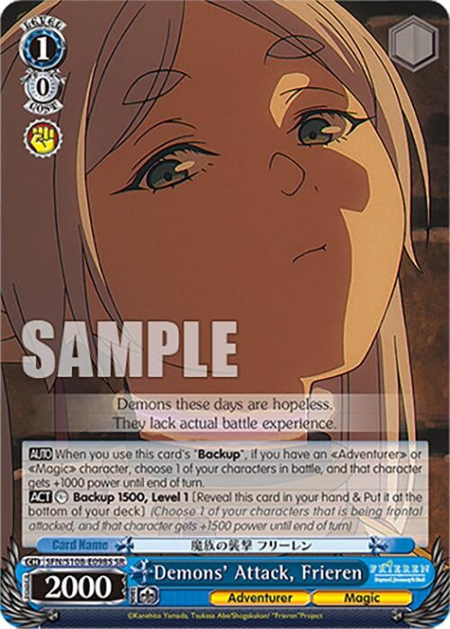 Image for Demons' Attack, Frieren (SR) (Frieren: Beyond Journey’s End) (SFN/S108-E098S SR) - Weiss Schwarz