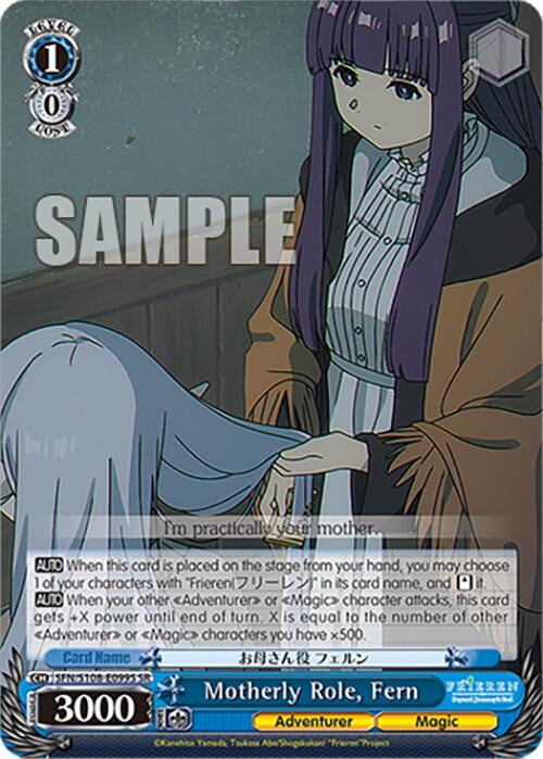 Image for Motherly Role, Fern (SR) (Frieren: Beyond Journey’s End) (SFN/S108-E099S SR) - Weiss Schwarz