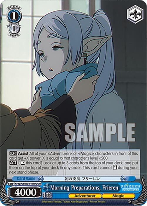 Image for Morning Preparations, Frieren (SR) (Frieren: Beyond Journey’s End) (SFN/S108-E100S SR) - Weiss Schwarz