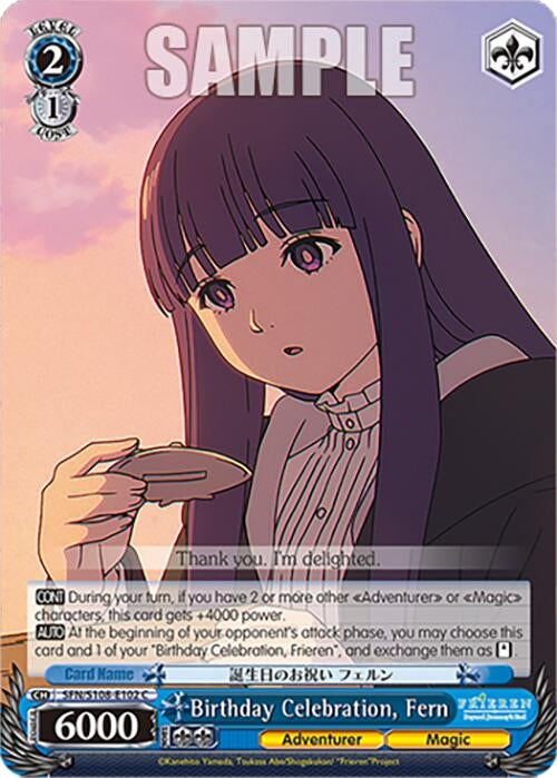 Image for Birthday Celebration, Fern (Frieren: Beyond Journey’s End) (SFN/S108-E102 C) - Weiss Schwarz