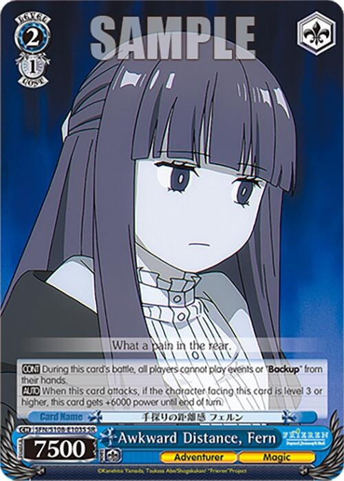 Image for Awkward Distance, Fern (SR) (Frieren: Beyond Journey’s End) (SFN/S108-E103S SR) - Weiss Schwarz