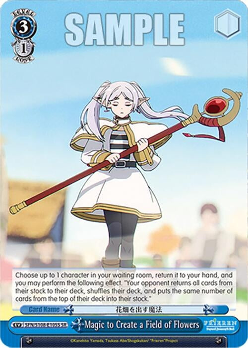 Image for Magic to Create a Field of Flowers (SR) (Frieren: Beyond Journey’s End) (SFN/S108-E105S SR) - Weiss Schwarz