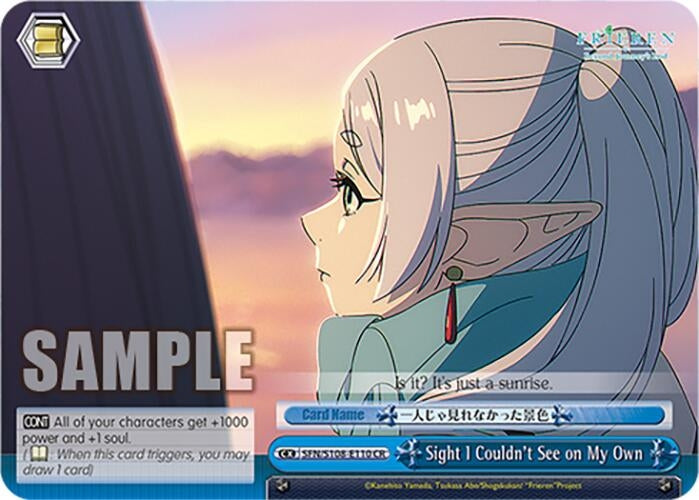 Image for Sight I Couldn't See on My Own (Frieren: Beyond Journey’s End) (SFN/S108-E110 CR) - Weiss Schwarz