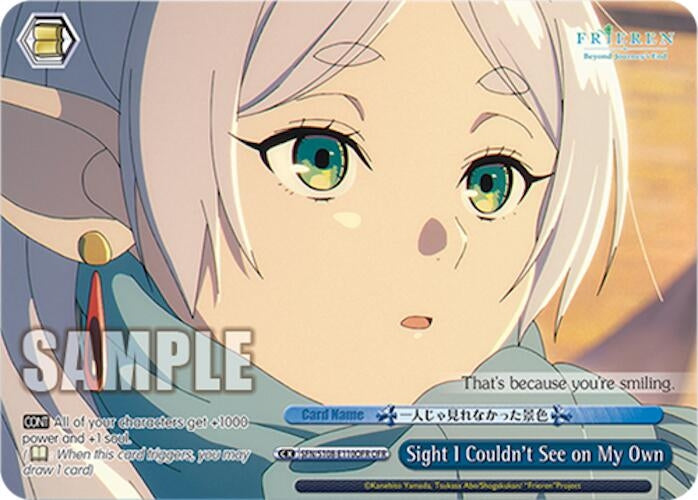 Image for Sight I Couldn't See on My Own (OFR) (Frieren: Beyond Journey’s End) (SFN/S108-E110OFR OFR) - Weiss Schwarz