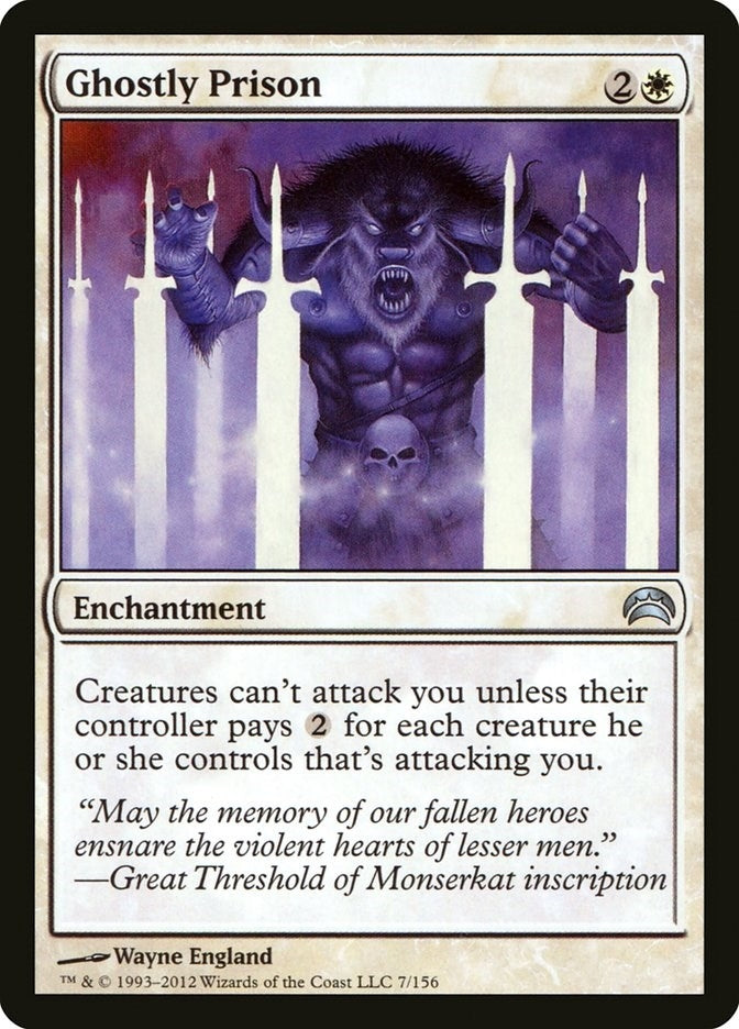 Image for Ghostly Prison (Planechase 2012) (7) - Magic: The Gathering