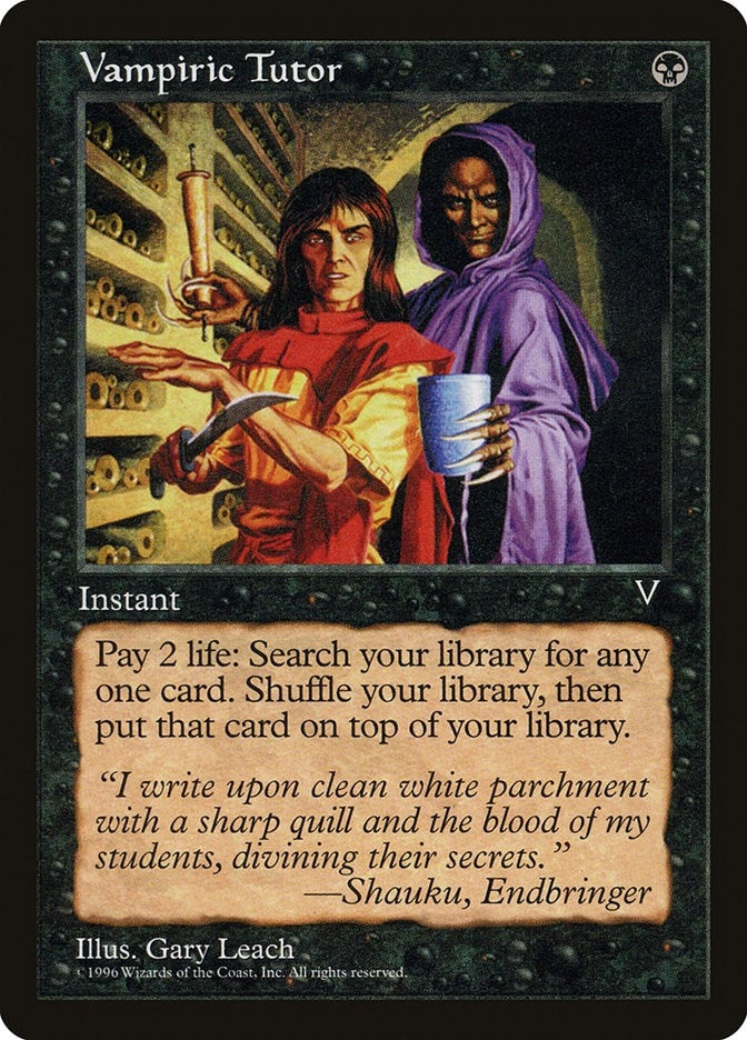 Image for Vampiric Tutor (Visions) - Magic: The Gathering