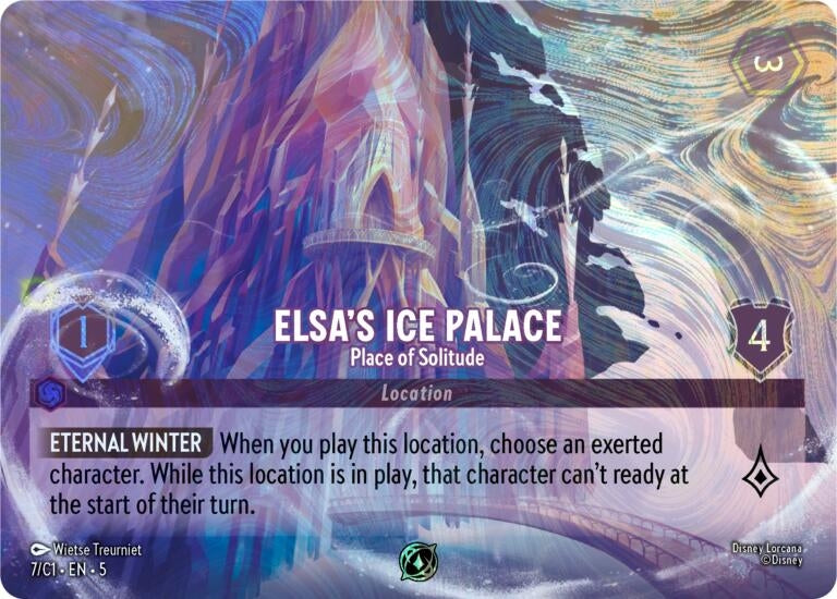 Image for Elsa's Ice Palace - Place of Solitude (Disney Lorcana Promo Cards) (7) - Disney Lorcana