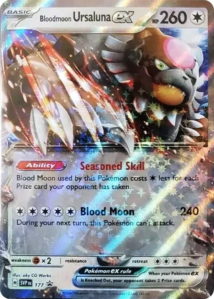 Image for Bloodmoon Ursaluna ex - 177 (SV: Scarlet & Violet Promo Cards) (177) - Pokemon