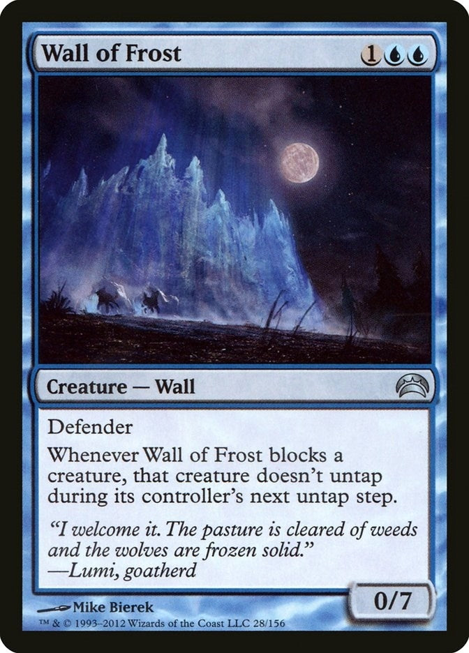 Image for Wall of Frost (Planechase 2012) (28) - Magic: The Gathering