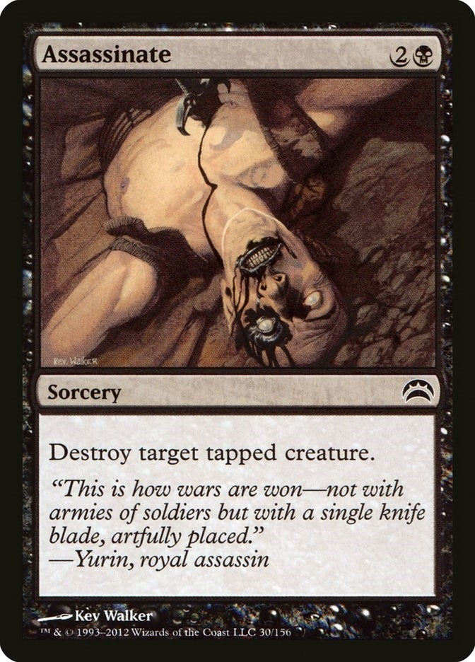 Image for Assassinate (Planechase 2012) (30) - Magic: The Gathering