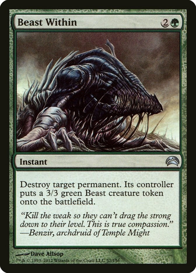 Image for Beast Within (Planechase 2012) (57) - Magic: The Gathering