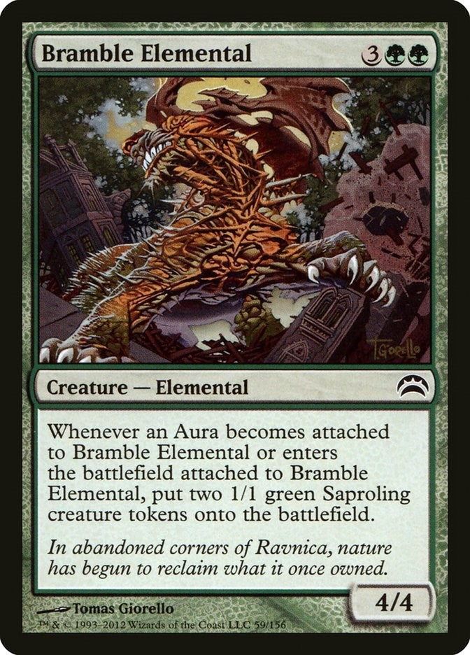 Image for Bramble Elemental (Planechase 2012) (59) - Magic: The Gathering